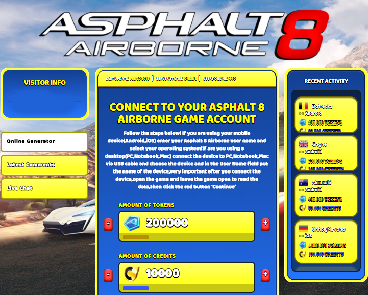 asphalt 8 airborne pc cheats